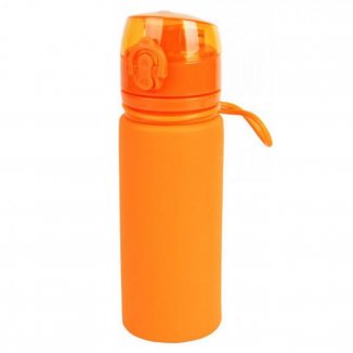 Изображение Бутылка силиконовая 0.5 л, TRC-093, оранжевый