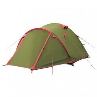 Изображение Tramp Lite палатка с большим тамбуром Camp 2 (зелёный)